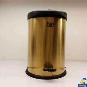 سطل زباله استیل طلایی ۲۰لیتری