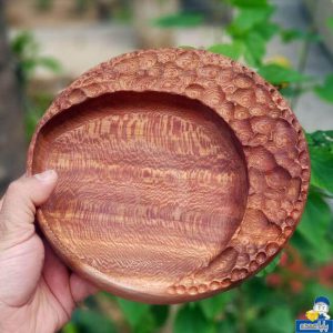ظرف چوبی یک طرفه طرح ماه
