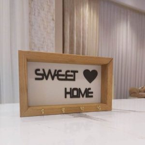 جا کلیدی چوبی مدل Sweet home